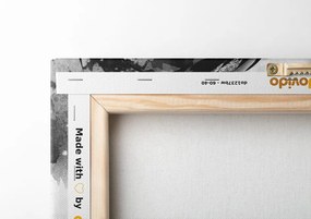 Stampa su tela – Donna alla moda in bianco e nero