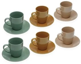 Set di 6 Tazze da Tè con Piatto Versa Ceramica