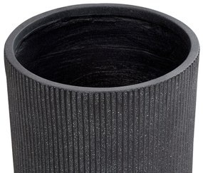 Vaso per fiori  fibra di argilla grigio  ⌀ 37 cm OREOI Beliani