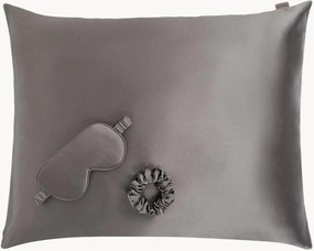 Set di 3 prodotti per il sonno in seta Charcoal L