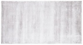 Tappeto viscosa grigio chiaro 80 x 150 cm GESI II Beliani