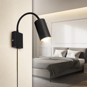 Brilagi - Lampada flessibile da muro SELE 1xGU10/30W/230V nero/oro