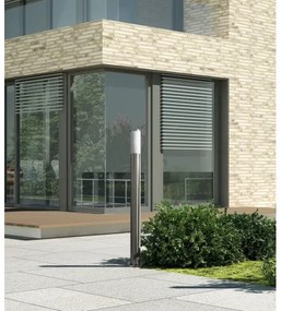 Lampada LED dimmerabile da esterno LIVIA 1xE27/6W/230V 100 cm IP44 argento