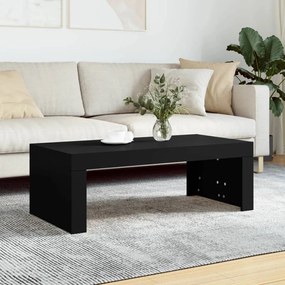 Tavolino da salotto nero 102x50x36 cm in legno multistrato