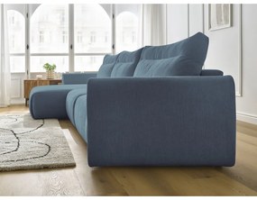 Divano angolare blu Aden – Bobochic Paris