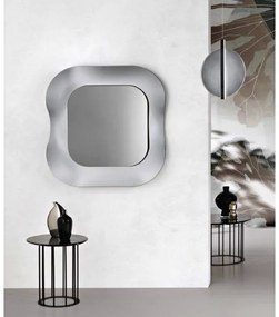 Specchio quadrato DUNE 100x100 cm con cornice in vetro Fumč