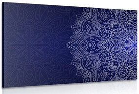 Quadro su tela – Ornamento blu scuro