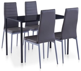 Set Da Pranzo 5 Pz Grigio /
