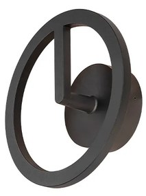 SLV - Q-Ring Applique da Parete 3000K IP65 Black SLV