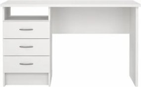Scrivania 3 Cassetti 120x48x72h Function Plus Bianco