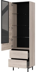 Vetrina in rovere 64x206 cm Cantoria - Germania