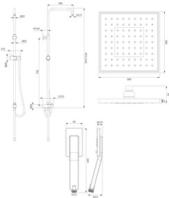 OMNIRES SYSJIMJIMCR - Set da doccia JIMJIM cromo lucido
