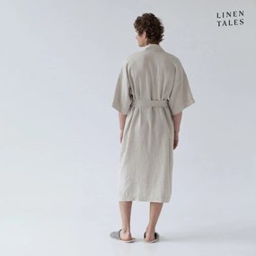 Vestaglia di lino beige taglia S/M Melange - Linen Tales