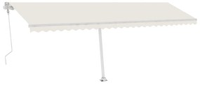 Set Pali per Tenda da Sole Bianco 600x245 cm Ferro