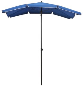 Ombrellone da Giardino con Palo 200x130 cm Azzurro