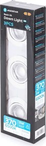 Aigostar - SET 3x faretti da incasso LED/5W/230V 6500K Ø 8,5 cm Bianco