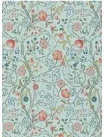 Morris & Co. Tapete Mary Isobel - Silk Blue/ Pink
