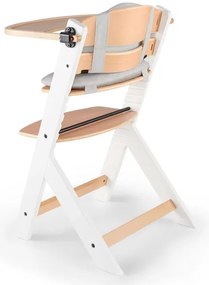 KINDERKRAFT - Sedia da pranzo per bambini ENOCK con cuscini grigio/bianco