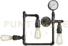 Plafoniera amarcord ruggine 3 luci attacco e27 48x9,5x44cm