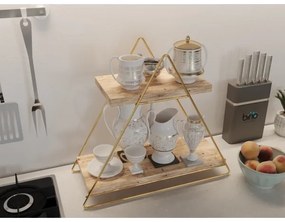 Organizzatore per scaffali 35x40 cm oro