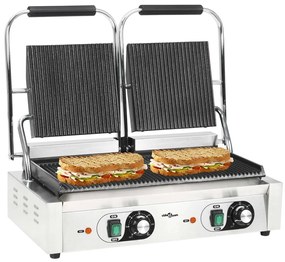 Doppia Griglia Per Panini Scanalata 3600 W 57x30,5x20 Cm /