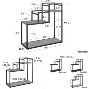 Portafiori nero Weston - Novogratz