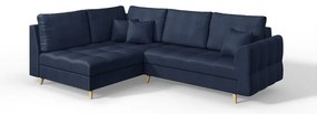 Divano angolare blu scuro (angolo sinistro) Ariella - Ropez