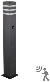 Lampada da esterno con sensore TEKSAS 1xE27/12W/230V IP44 74 cm antracite