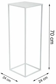 Portafiori 70x24 cm bianco