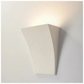 Applique in Gesso Pitturabile 195x100x250 da parete G9 Colore del corpo Pitturabile