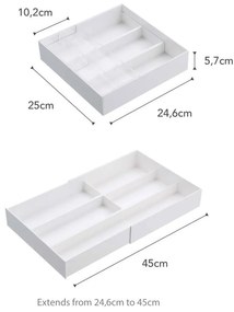 Scomparti per cassetti da cucina bianchi Tower - YAMAZAKI