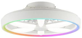 Brilliant - Ventilatore a soffitto LED RGBW GAIANO LED/48W/230V bianco + DO
