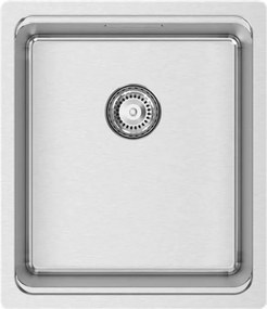 Lavello quadrato 1 vasca in inox argento RODI Una 34 L 38 x L 44 cm