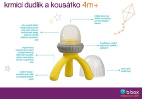 Ciuccio per alimenti e massaggiagengive - blu chiaro