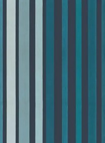 Tapete Carousel Stripe von Cole & Son - Ink & Blues