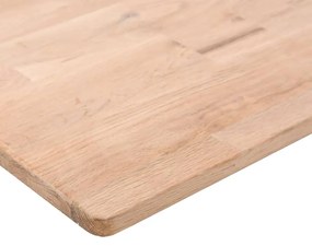 Ripiano 60x20x1,5 cm legno massello di rovere non trattato