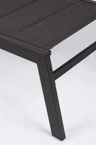 Sdraio da giardino color antracite in metallo regolabile Hilde – Bizzotto