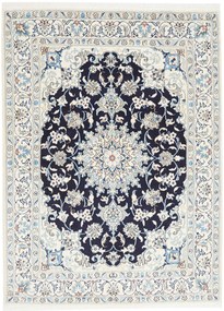 Nain Tappeto persiano 210x150 Blu (Iran) Annodato A Mano