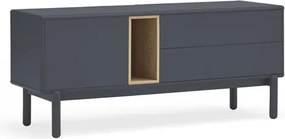 Tavolo TV grigio scuro 140x56 cm Corvo - Teulat