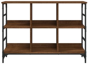 Credenza rovere marrone 102x32x73,5 cm in legno multistrato