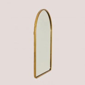 Specchio da parete in metallo Clovis Dorato - Sklum