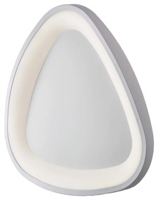 Plafoniera Moderna Triangolare Anna Led Integrato In Alluminio Bianco