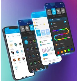 Govee - Neon SMART pieghevole Striscia LED RGBIC 2m Wi-Fi IP67