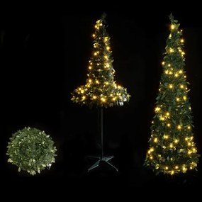 Aigostar - Albero di Natale LED per esterni 150xLED/230V 1,8m IP44 verde bianco caldo