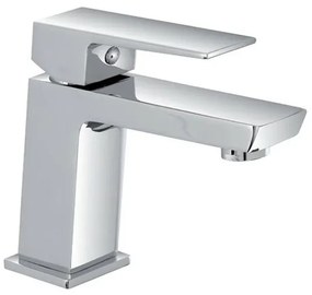 Set miscelatori lavabo e bidet cromati Kubo con piletta click-clack