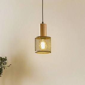 Eko-Light Lampada a sospensione Sobresa con paralume a griglia, 1 luce