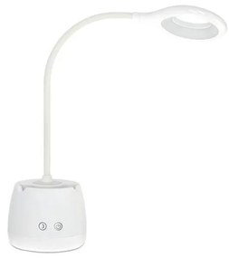 Lampada da tavolo flessibile ricaricabile a LED dimmerabile LUSIA LED/5W/5V 3000/4000K 1200 mAh bianco