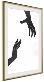 Poster  Language of Gestures II  Cornice Quadri Cornice d'oro con passe-partout, Larghezza x Altezza Home decor 20x30