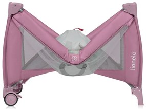 Lionelo - Lettino da viaggio STEFI PLUS Rosa Magnolia
