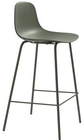 Sgabello da bar color kaki in plastica (altezza della seduta 67,5 cm) Whitby – Unique Furniture
